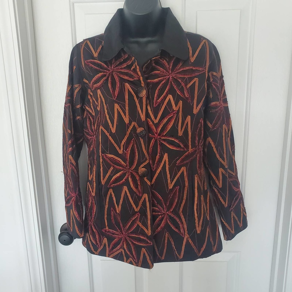 Parsley & Sage floral multicolor jacket size small